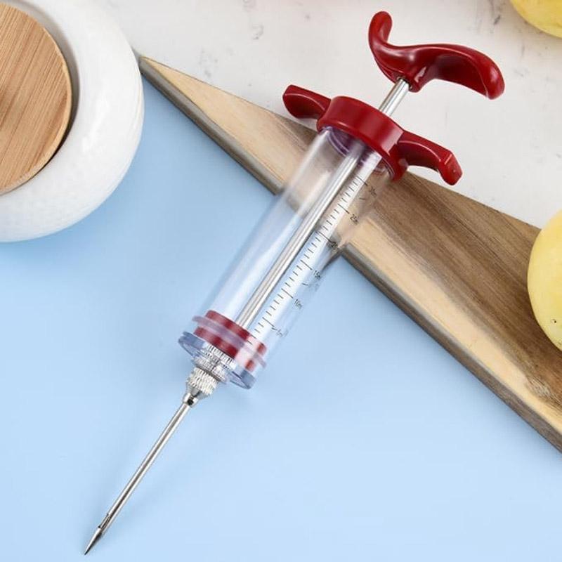 Stylish Red Injection Tool for Chicken & Turkey with 30ml Capacity