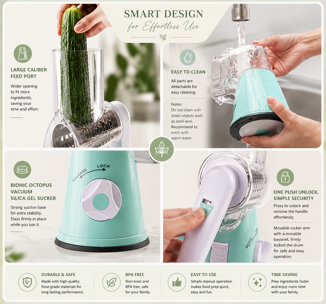 Compact 1 Pc Vegetable Cutter - Easy to Clean and Durable Kitchen Tool